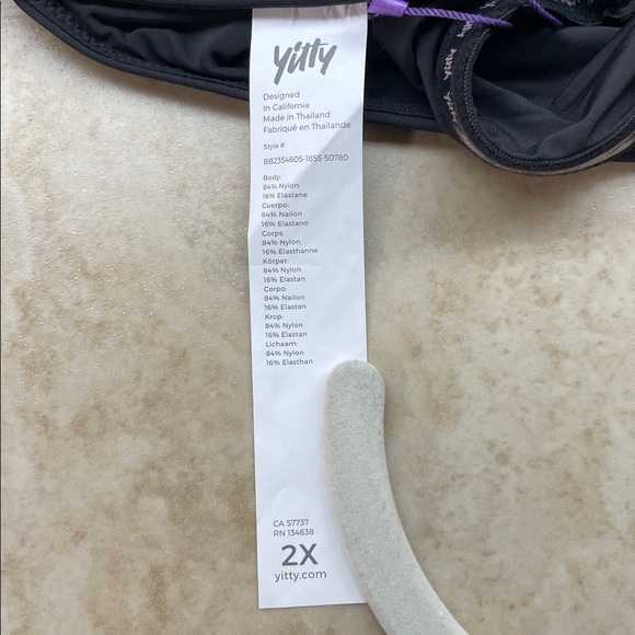Yitty Smoothed Reality Plunge Bra Black Size 2X Wireless Seamless Support NWT - Picture 8 of 10